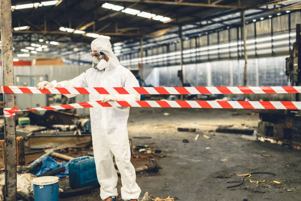 Professional Infectious Disease Decontamination technician working in Pigeon Forge, TN